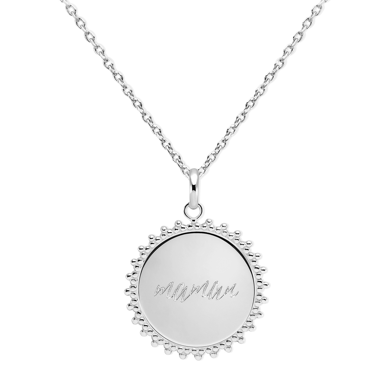 Collana Sole Mamma argento massiccio