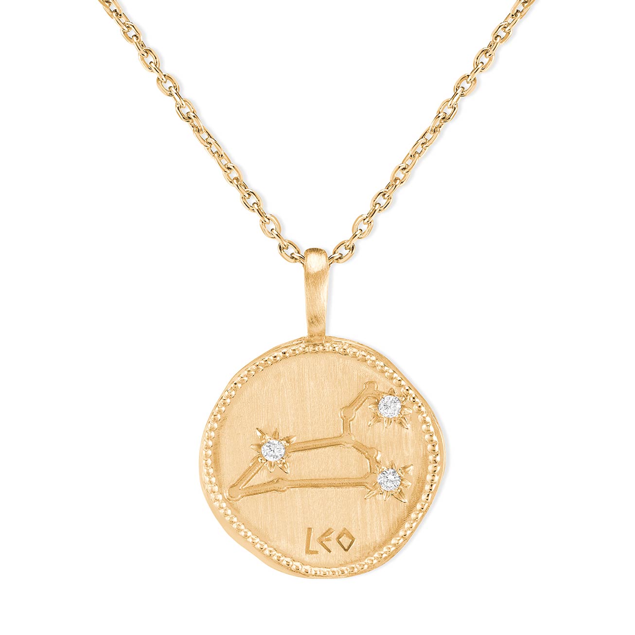 Collana segno zodiacale zirconi Leone