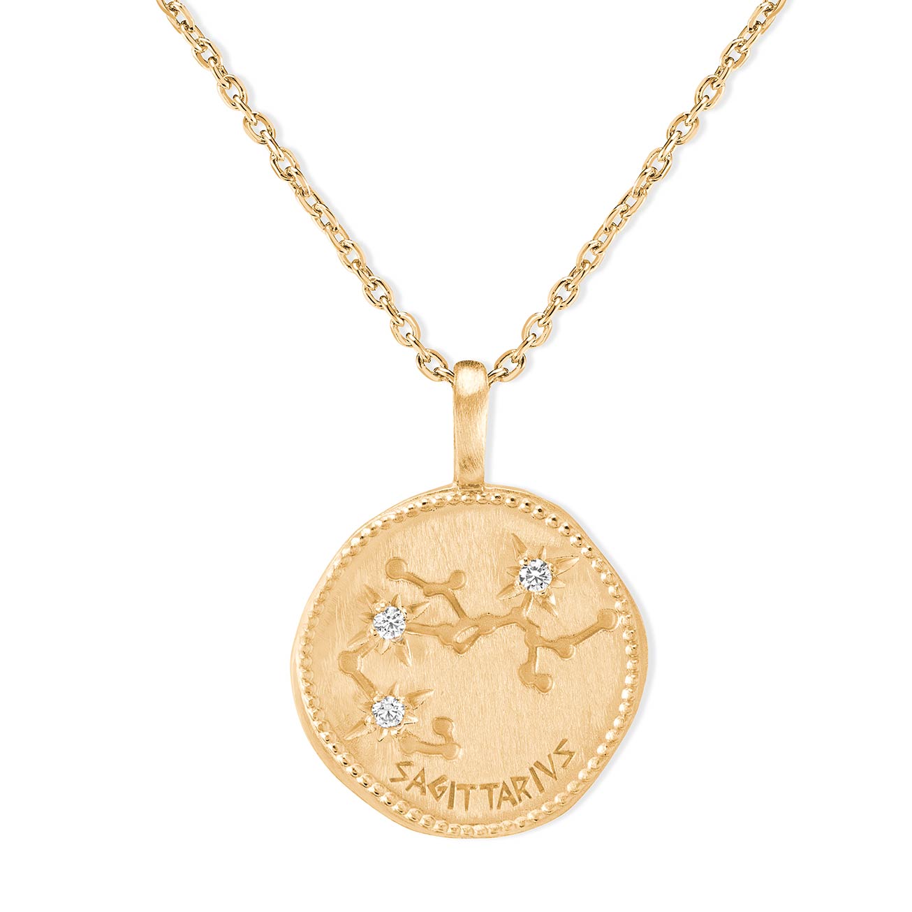 Collana segno zodiacale zirconi Sagittario