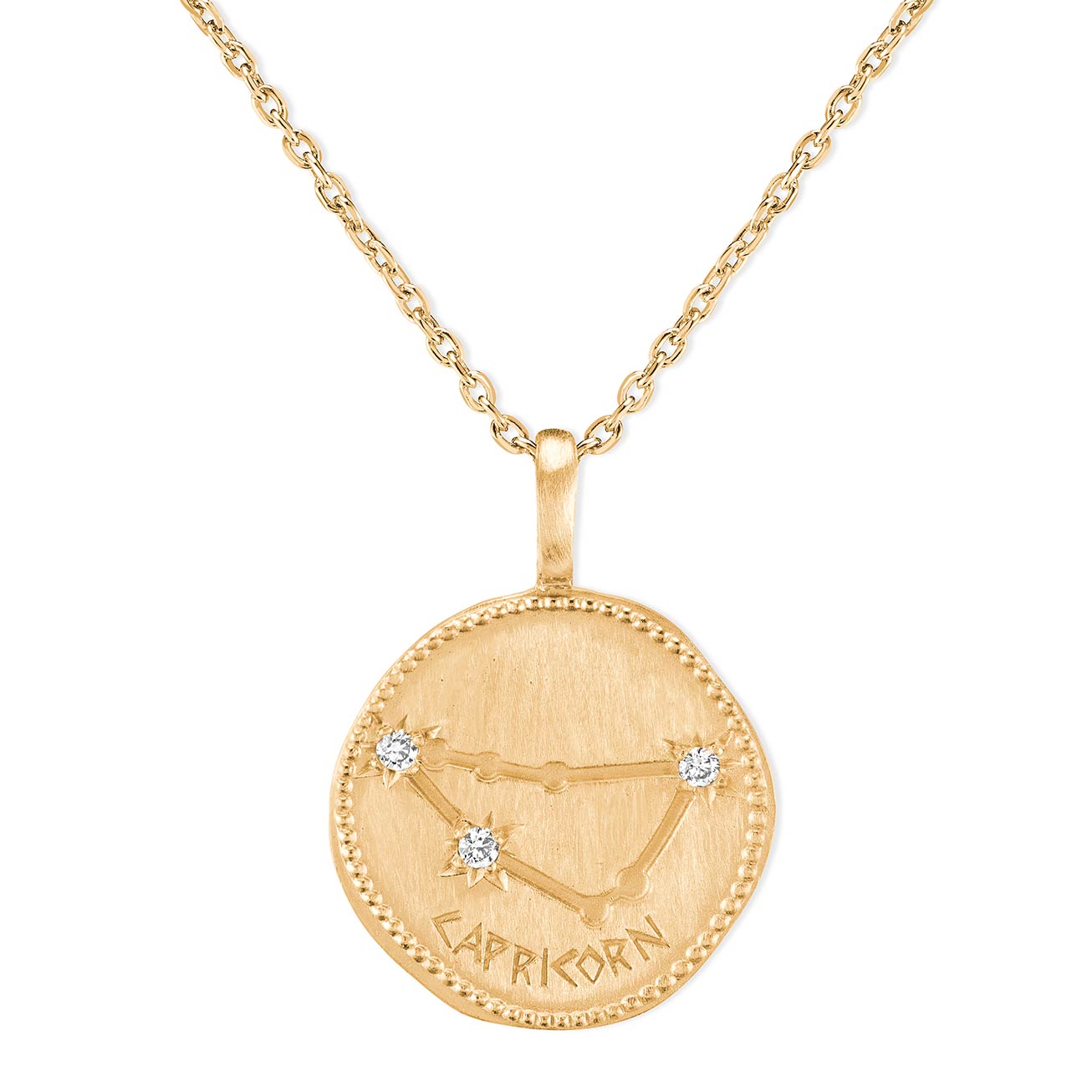 Collana segno zodiacale zirconi Capricorno