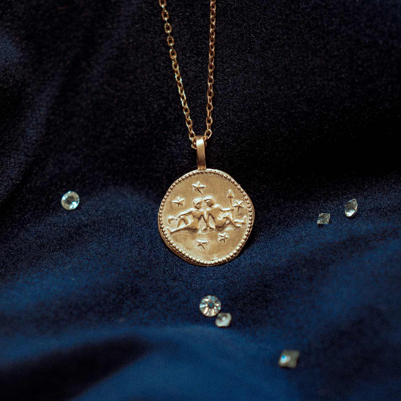 Collana segno dello zodiaco Gemelli