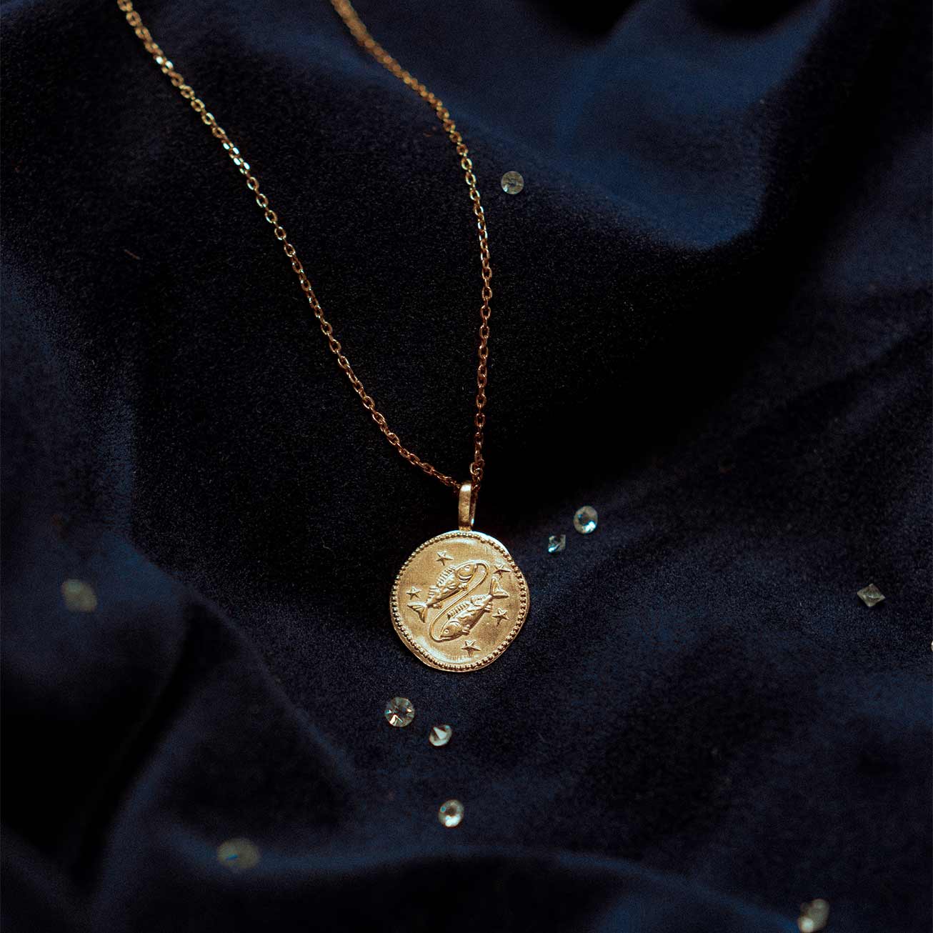 Collana segno zodiacale Pesci