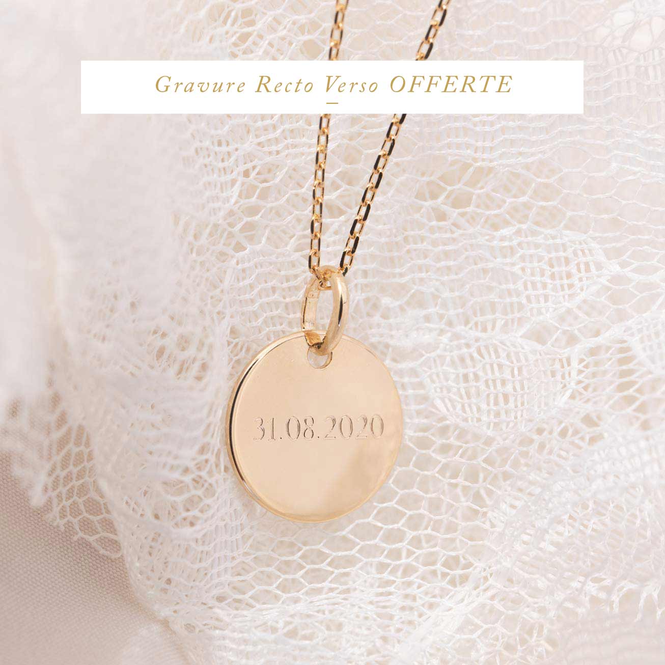 Collana battesimo personalizzata corona di foglie